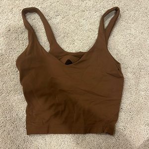 Brown LULULEMON size 2 Align tank